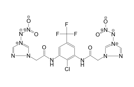 1-[3-(2-chloro-3-{3-[4-(nitroazanidyl)-1H-1,2,4-triazol-4-ium-1-yl]-2-oxopropyl}-5-(trifluoromethyl)phenyl)-2-oxopropyl]-4-(nitroazanidyl)-1H-1,2,4-triazol-4-ium