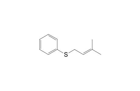 Benzene, [(3-methyl-2-butenyl)thio]-