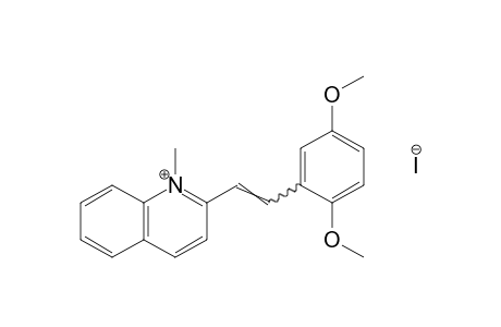 2-(2,5-dimethoxystyryl)-1-methylquinolinium iodide