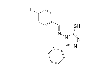 4-{[(E)-(4-fluorophenyl)methylidene]amino}-5-(2-pyridinyl)-4H-1,2,4-triazole-3-thiol