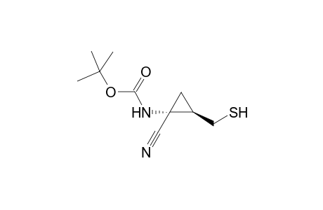 N-[(1R,2R)-1-cyano-2-(mercaptomethyl)cyclopropyl]carbamic acid tert-butyl ester