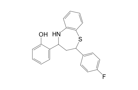 2-[2-(4-fluorophenyl)-2,3,4,5-tetrahydro-1,5-benzothiazepin-4-yl]phenol