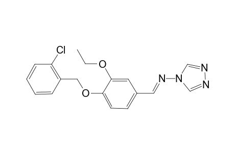 N-((E)-{4-[(2-chlorobenzyl)oxy]-3-ethoxyphenyl}methylidene)-4H-1,2,4-triazol-4-amine