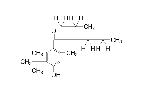 5'-tert-butyl-4'-hydroxy-2'-methyl-2-propylvalerophenone