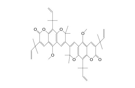 7-[3,10-bis(1,1-dimethylprop-2-enyl)-2-keto-5-methoxy-8,8-dimethyl-pyrano[5,6-g]chromen-7-yl]-3,10-bis(1,1-dimethylprop-2-enyl)-5-methoxy-8,8-dimethyl-pyrano[5,6-g]chromen-2-one