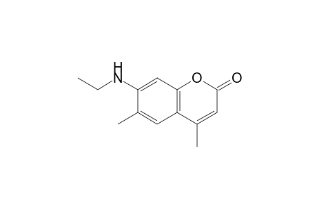 7-(ethylamino)-4,6-dimethylcoumarin