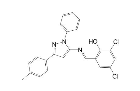 phenol, 2,4-dichloro-6-[(E)-[[3-(4-methylphenyl)-1-phenyl-1H-pyrazol-5-yl]imino]methyl]-