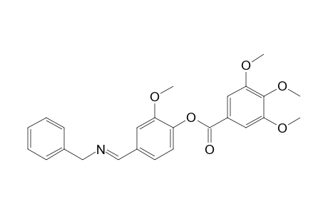 4-(N-benzylformimidoyl)-2-methoxyphenol, 3,4,5-trimethoxybenzoate