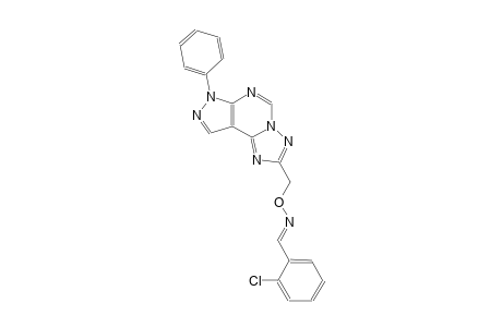 2-chlorobenzaldehyde O-[(7-phenyl-7H-pyrazolo[4,3-e][1,2,4]triazolo[1,5-c]pyrimidin-2-yl)methyl]oxime