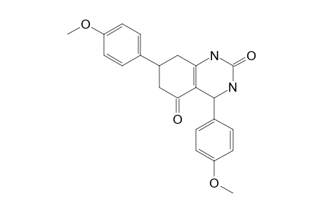 4,7-Bis(4-methoxyphenyl)-2-oxo-1,2,3,4,5,6,7.8-octahydroquinazoline-5-one