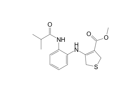 2,5-dihydro-4-(o-isobutyramidoanilino)-3-thiophenecarboxylic acid, methyl ester