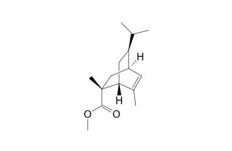 methyl (+)-(1S,2R,4S,8S)-8-Isopropyl-2,6-dimethylbicyclo[2.2.2]oct-5-ene-2-carboxyllate