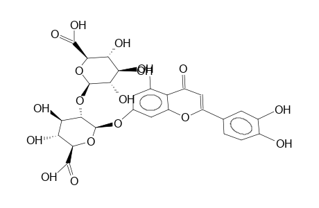 SCUTELLAREIN-BETA-D-7-O-GLUCURONOSYL-BETA-D-(1->2)-BETA-D-GLUCURONIDE