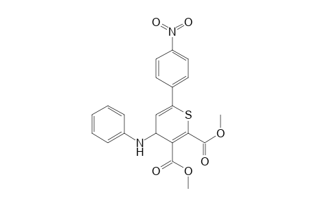 4-Anilino-2,3-bis(dimethoxycarbonyl)-6-(4-nitro-phenyl)-4H-thiopyran
