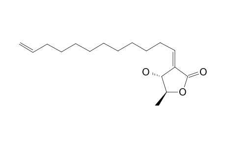 (+)-(2-E,3-R,4-S)-2-(DODEC-11-ENYLIDENE)-3-HYDROXY-4-METHYLBUTANOLIDE