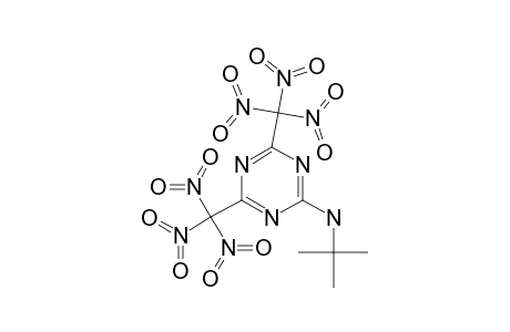 2-(TERT.-BUTYLAMINO)-4,6-BIS-(TRINITROMETHYL)-1,3,5-TRIAZINE