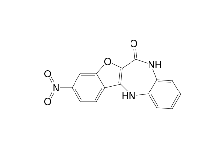 5,6-Dihydro-3-nitro-12H-benzofuro[3,2-b]-[1,5]benzodiazepin-6-one