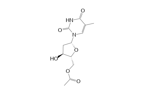 acetic acid [(2R,3S,5R)-5-(2,4-diketo-5-methyl-pyrimidin-1-yl)-3-hydroxy-tetrahydrofuran-2-yl]methyl ester