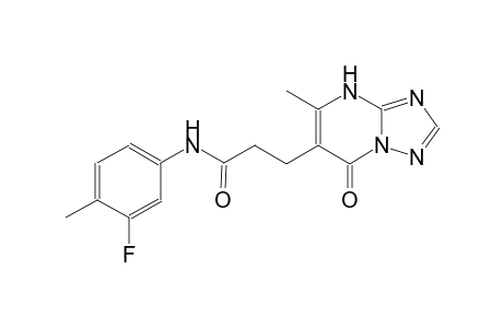 [1,2,4]triazolo[1,5-a]pyrimidine-6-propanamide, N-(3-fluoro-4-methylphenyl)-4,7-dihydro-5-methyl-7-oxo-