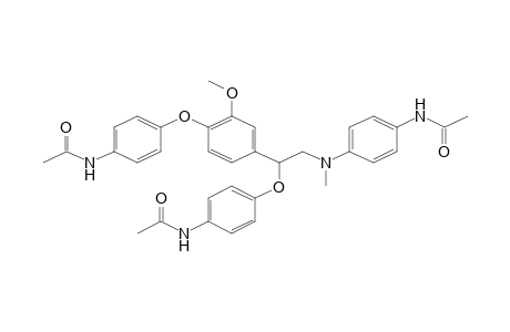 N-[4-(4-(2-[4-(Acetylamino)(methyl)anilino]-1-[4-(acetylamino)phenoxy]ethyl)-2-methoxyphenoxy)phenyl]acetamide