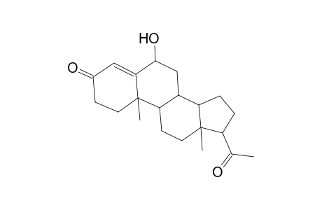 Pregn-4-ene-3,20-dione, 6-hydroxy-, (6.beta.)-