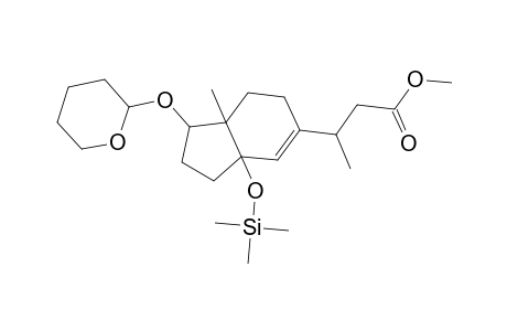 1H-Indene-5-propanoic acid, 2,3,3a,6,7,7a-hexahydro-.beta.,7a-dimethyl-1-[(tetrahydro-2H-pyran-2-yl)oxy]-3a-[(trimethylsilyl)oxy]-, methyl ester