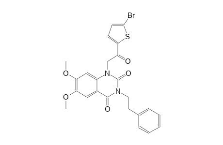 1-[2-(5-bromo-2-thienyl)-2-oxoethyl]-6,7-dimethoxy-3-(2-phenylethyl)-2,4(1H,3H)-quinazolinedione