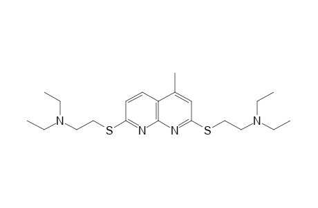 2,7-bis{[2-(diethylamino)ethyl]thio}-4-methyl-1,8-naphthyridine
