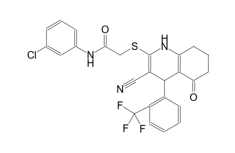 acetamide, N-(3-chlorophenyl)-2-[[3-cyano-1,4,5,6,7,8-hexahydro-5-oxo-4-[2-(trifluoromethyl)phenyl]-2-quinolinyl]thio]-