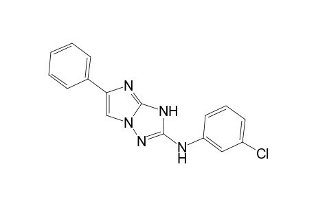 (3-chlorophenyl)-(5-phenyl-1H-imidazo[1,2-b][1,2,4]triazol-2-yl)amine