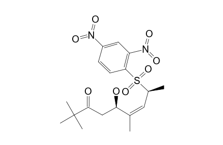 (+/-)-(5-R/S,6-Z,8-S/R)-8-[(2,4-DINITROPHENYL)-SULFONYL]-5-HYDROXY-2,2,6-TRIMETHYLNON-6-EN-3-ONE