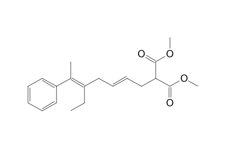 Dimethyl 2-[(2E,5E)-5-Ethyl-6-phenylhepta-2,5-dienyl]malonate