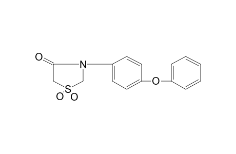 3-(p-PHENOXYPHENYL)-4-THIAZOLIDINONE, 1,1-DIOXIDE