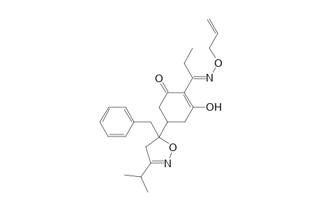 2-Cyclohexen-1-one, 5-[4,5-dihydro-3-(1-methylethyl)-5-(phenylmethyl)-5-isoxazolyl]-3-hydroxy-2-[1-[(2-propenyloxy)imino]propyl]-