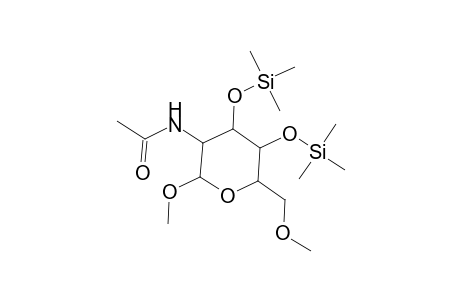 .alpha.-D-Glucopyranoside, methyl 2-(acetylamino)-2-deoxy-6-O-methyl-3,4-bis-O-(trimethylsilyl)-