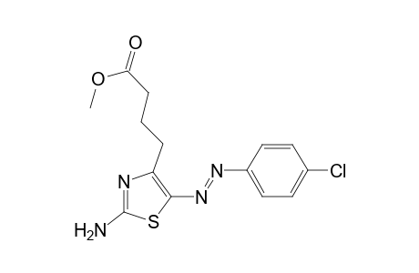 Methyl 4-[2'-amino-5'-(p-chlorophenyl)azothiazol-4'-yl]-butanoate