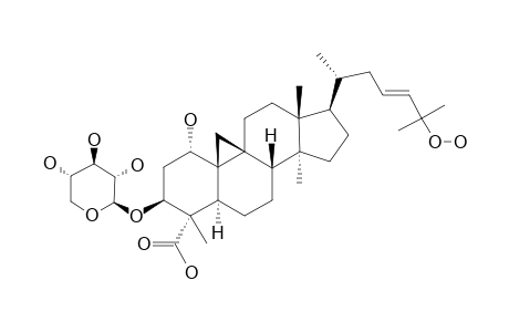 MUSAMBIOSIDE-B;(3-BETA-D-XYLOPYRANOSYL)-1-ALPHA,3-BETA-DIHYDROXY-25-HYDROPEROXY-CYCLOART-23-(E)-EN-28-CARBOXYLIC-ACID