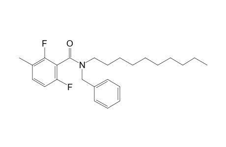 Benzamide, 2,6-difluoro-3-methyl-N-benzyl-N-decyl-