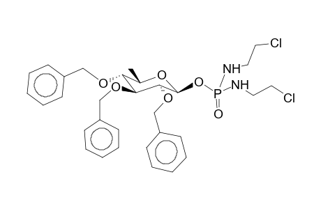 O-(6-Deoxy-2,3,4,-tri-O-benzyl-b-d-glucopyranosyl)-N,N'-bis-(2-chloroethyl)-phosphordiamidate