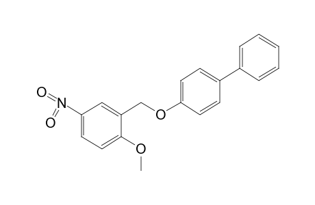 4-biphenylyl 2-methoxy-5-nitrobenzyl ether