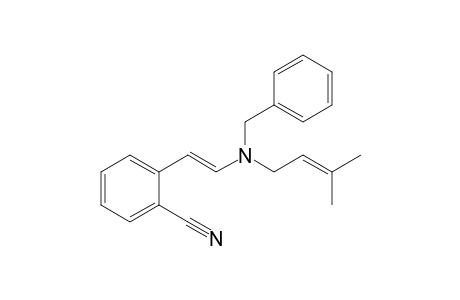 2-[(E)-2-[3-methylbut-2-enyl-(phenylmethyl)amino]ethenyl]benzenecarbonitrile