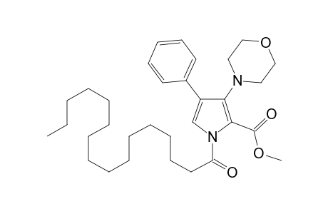 Methyl 3-(4-morpholinyl)-1-palmitoyl-4-phenyl-1H-pyrrole-2-carboxylate