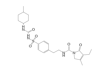 1H-pyrrole-1-carboxamide, 3-ethyl-2,5-dihydro-4-methyl-N-[2-[4-[[[[(4-methylcyclohexyl)amino]carbonyl]amino]sulfonyl]phenyl]ethyl]-2-oxo-