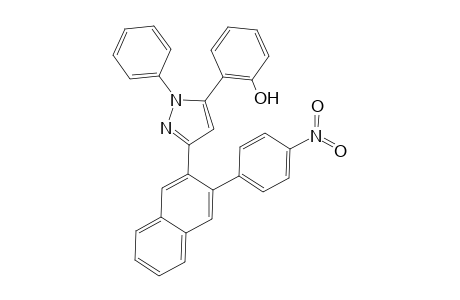 5-(2-Hydroxyphenyl)-1-phenyl-3-{2-[3-(4-nitrophenyl)naphthyl]}pyrazole