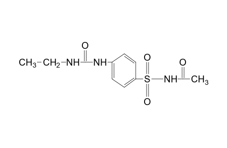 1-[p-(acetylsulfamoyl)phenyl]-3-ethylurea