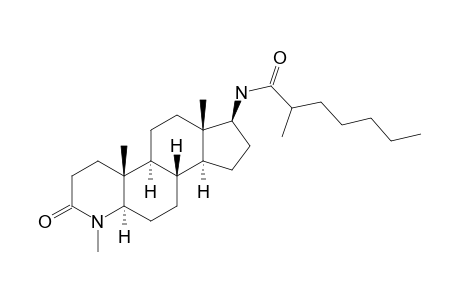 17.beta.-[(N-amyl)propionamido]-4-methyl-4-aza-5.alpha.-androstan-3-one