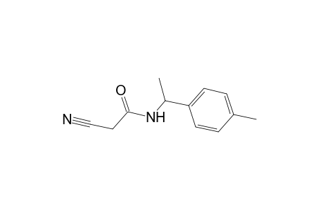 2-cyano-N-[1-(4-methylphenyl)ethyl]acetamide