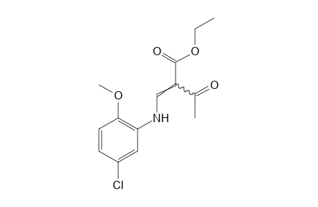 2-[(5-chloro-o-anisidino)methylene]acetoacetic acid, ethyl ester