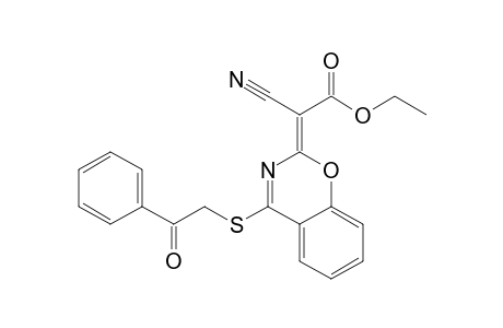 Ethyl Cyano[(4-benzoylmethylthio)-2H-1,3-benzoxazin-2-ylidene]acetate