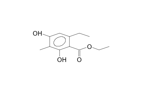 6-Ethyl-2,4-dihydroxy-3-methyl-benzoic acid, ethyl ester